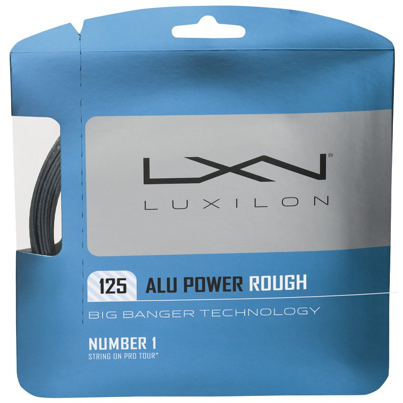 Luxilon Big Banger Alu Power Rough Packet Polyester string (SILVER) 1.30mm