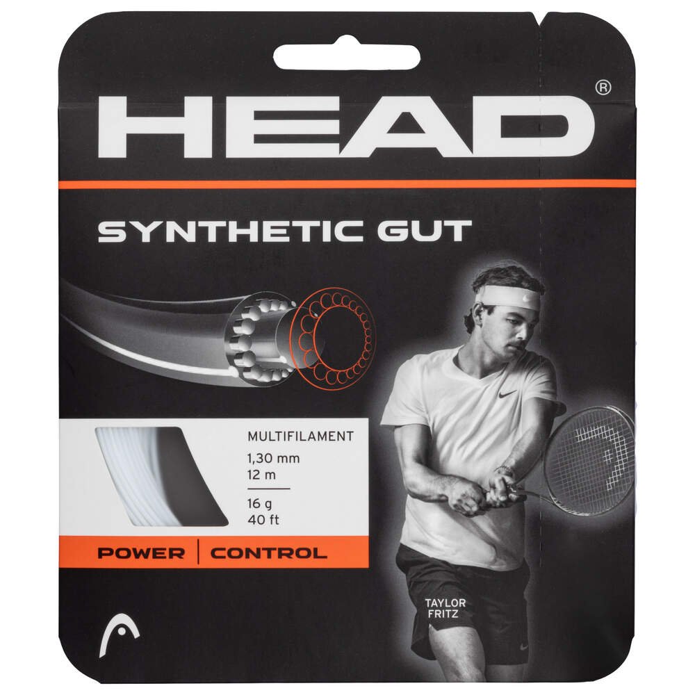 Head Synthetic Gut string white